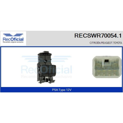 Interruptor de janela RECOFICIAL RECSWR70054.1