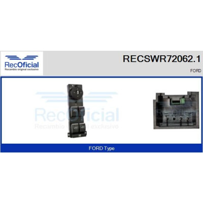 Interruptor de janela RECOFICIAL RECSWR72062.1