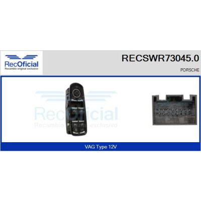 Interruptor de janela RECOFICIAL RECSWR73045.0