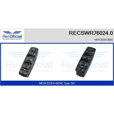 Interruptor de janela RECOFICIAL RECSWR76024.0