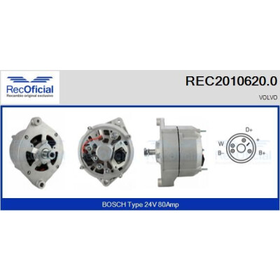 Alternador RECOFICIAL REC2010620.0