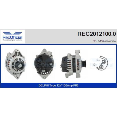 Alternador RECOFICIAL REC2012100.0