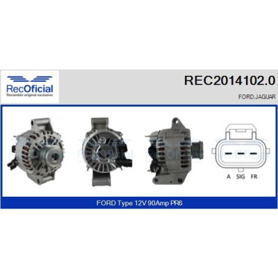 Alternador RECOFICIAL REC2014102.0