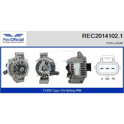 Alternador RECOFICIAL REC2014102.1
