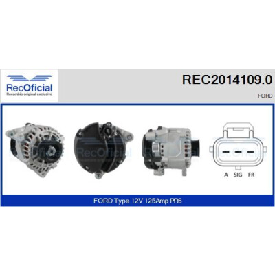 Alternador RECOFICIAL REC2014109.0
