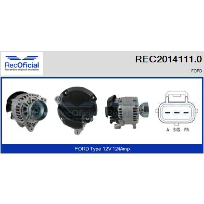 Alternador RECOFICIAL REC2014111.0