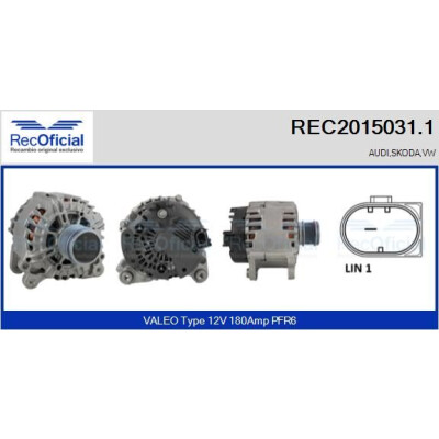 Alternador RECOFICIAL REC2015031.1