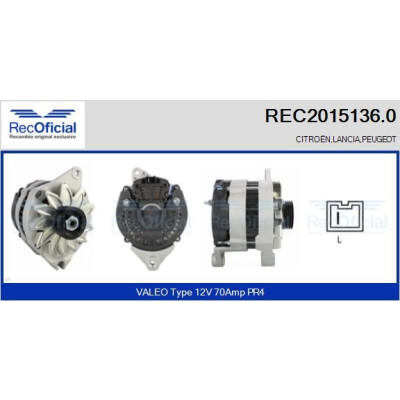 Alternador RECOFICIAL REC2015136.0