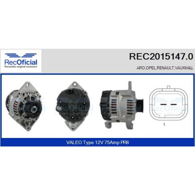 Alternador RECOFICIAL REC2015147.0