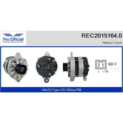 Alternador RECOFICIAL REC2015164.0