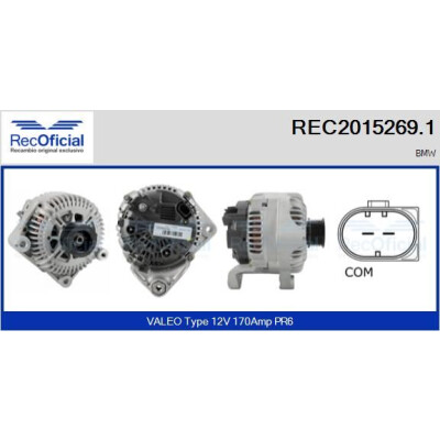 Alternador RECOFICIAL REC2015269.1