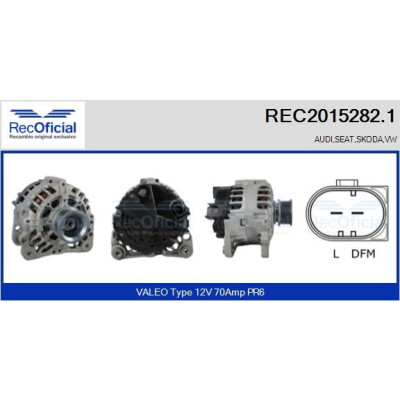 Alternador RECOFICIAL REC2015282.1