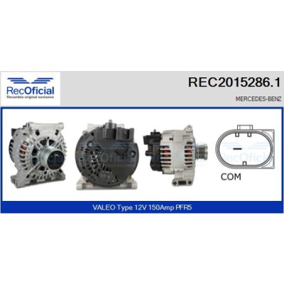 Alternador RECOFICIAL REC2015286.1