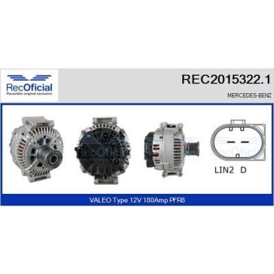 Alternador RECOFICIAL REC2015322.1
