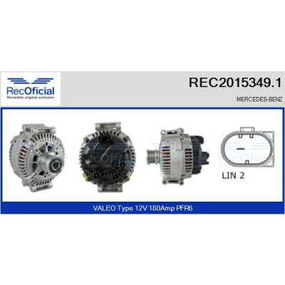 Alternador RECOFICIAL REC2015349.1