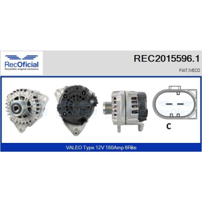 Alternador RECOFICIAL REC2015596.1