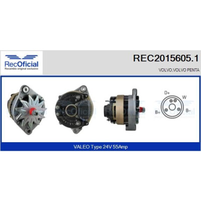 Alternador RECOFICIAL REC2015605.1