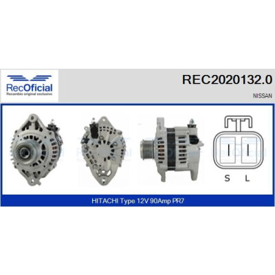 Alternador RECOFICIAL REC2020132.0