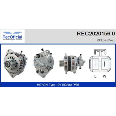 Alternador RECOFICIAL REC2020156.0
