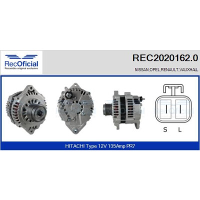 Alternador RECOFICIAL REC2020162.0