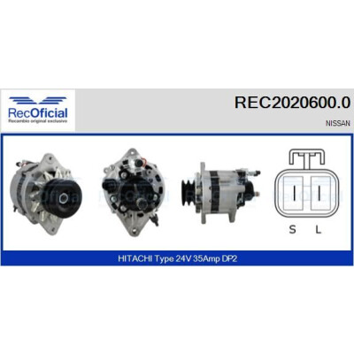 Alternador RECOFICIAL REC2020600.0
