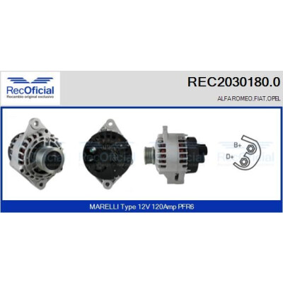 Alternador RECOFICIAL REC2030180.0