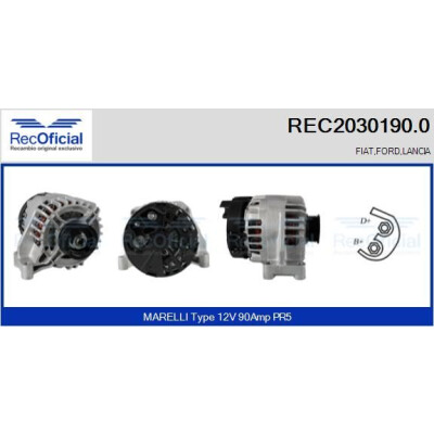 Alternador RECOFICIAL REC2030190.0