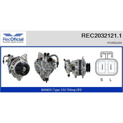 Alternador RECOFICIAL REC2032121.1