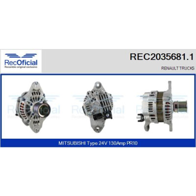 Alternador RECOFICIAL REC2035681.1