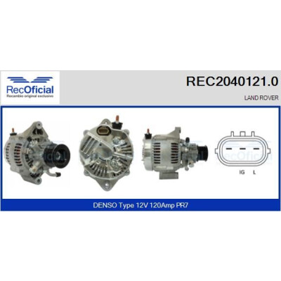 Alternador RECOFICIAL REC2040121.0