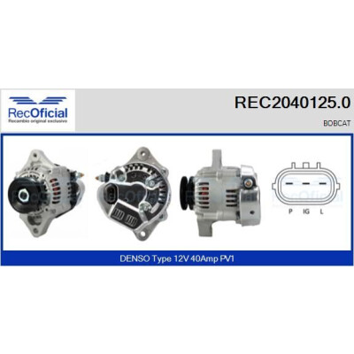 Alternador RECOFICIAL REC2040125.0