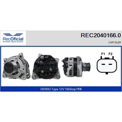 Alternador RECOFICIAL REC2040166.0