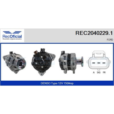 Alternador RECOFICIAL REC2040229.1