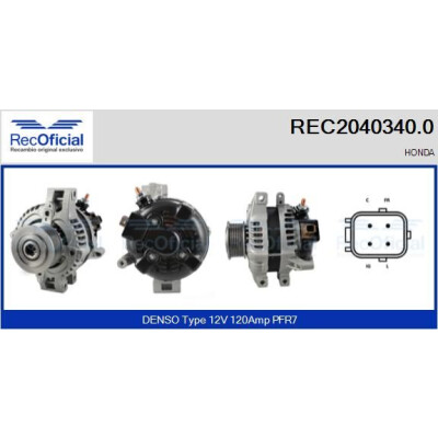 Alternador RECOFICIAL REC2040340.0