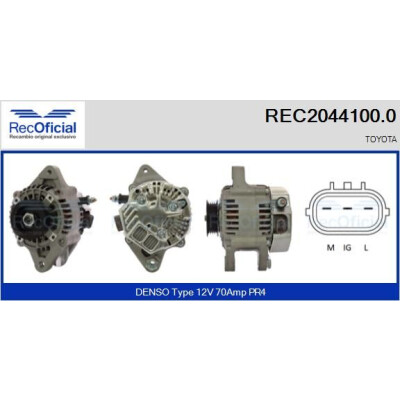 Alternador RECOFICIAL REC2044100.0