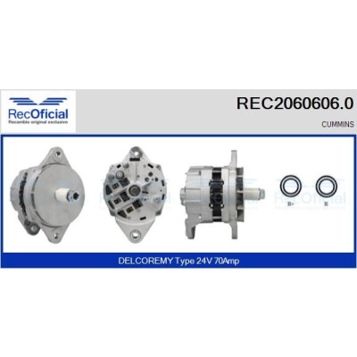 Alternador RECOFICIAL REC2060606.0