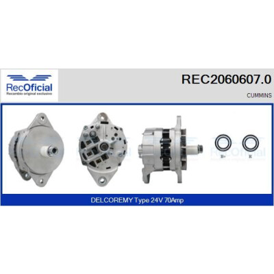 Alternador RECOFICIAL REC2060607.0