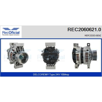 Alternador RECOFICIAL REC2060621.0