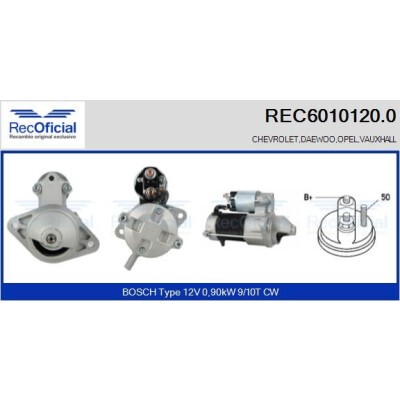 Motor de partida RECOFFICIAL REC6010120.0