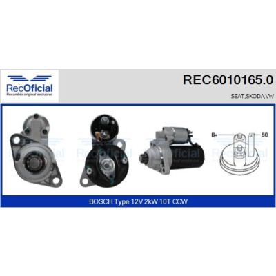 Motor de partida RECOFFICIAL REC6010165.0