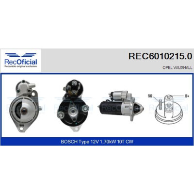 Motor de partida RECOFFICIAL REC6010215.0