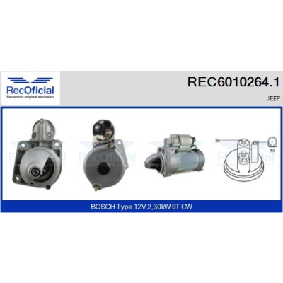 Motor de arranque RECOFICIAL REC6010264.1
