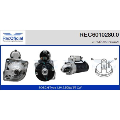 Motor de arranque RECOFICIAL REC6010280.0