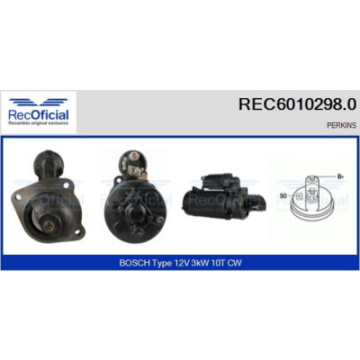 Motor de arranque RECOFICIAL REC6010298.0