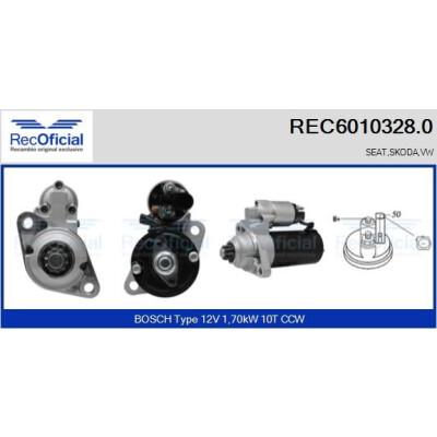 Motor de arranque RECOFICIAL REC6010328.0