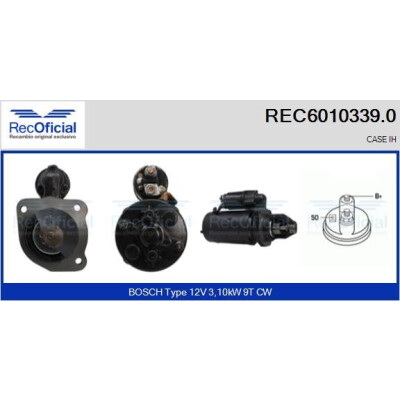 Motor de arranque RECOFICIAL REC6010339.0