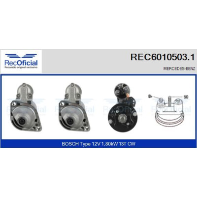 Motor de arranque RECOFICIAL REC6010503.1