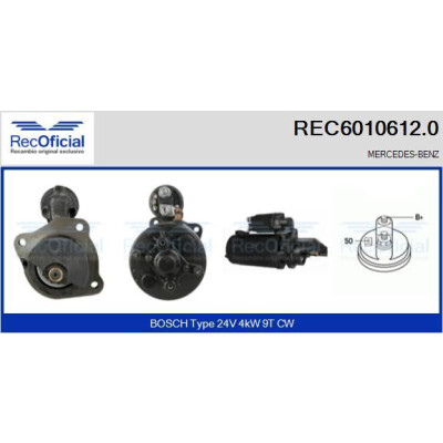 Motor de arranque RECOFICIAL REC6010612.0