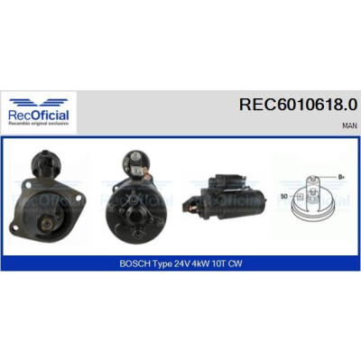 Motor de partida RECOFFICIAL REC6010618.0