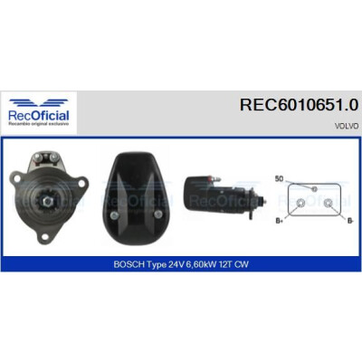 Motor de partida RECOFFICIAL REC6010651.0